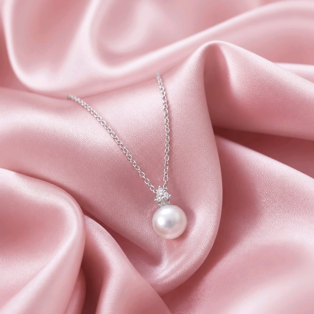Sterling Silver Pearl Necklace