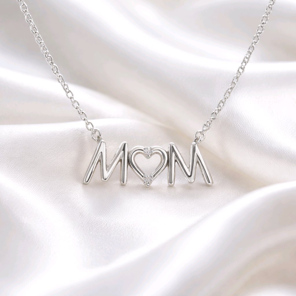 Silver Mom Necklace