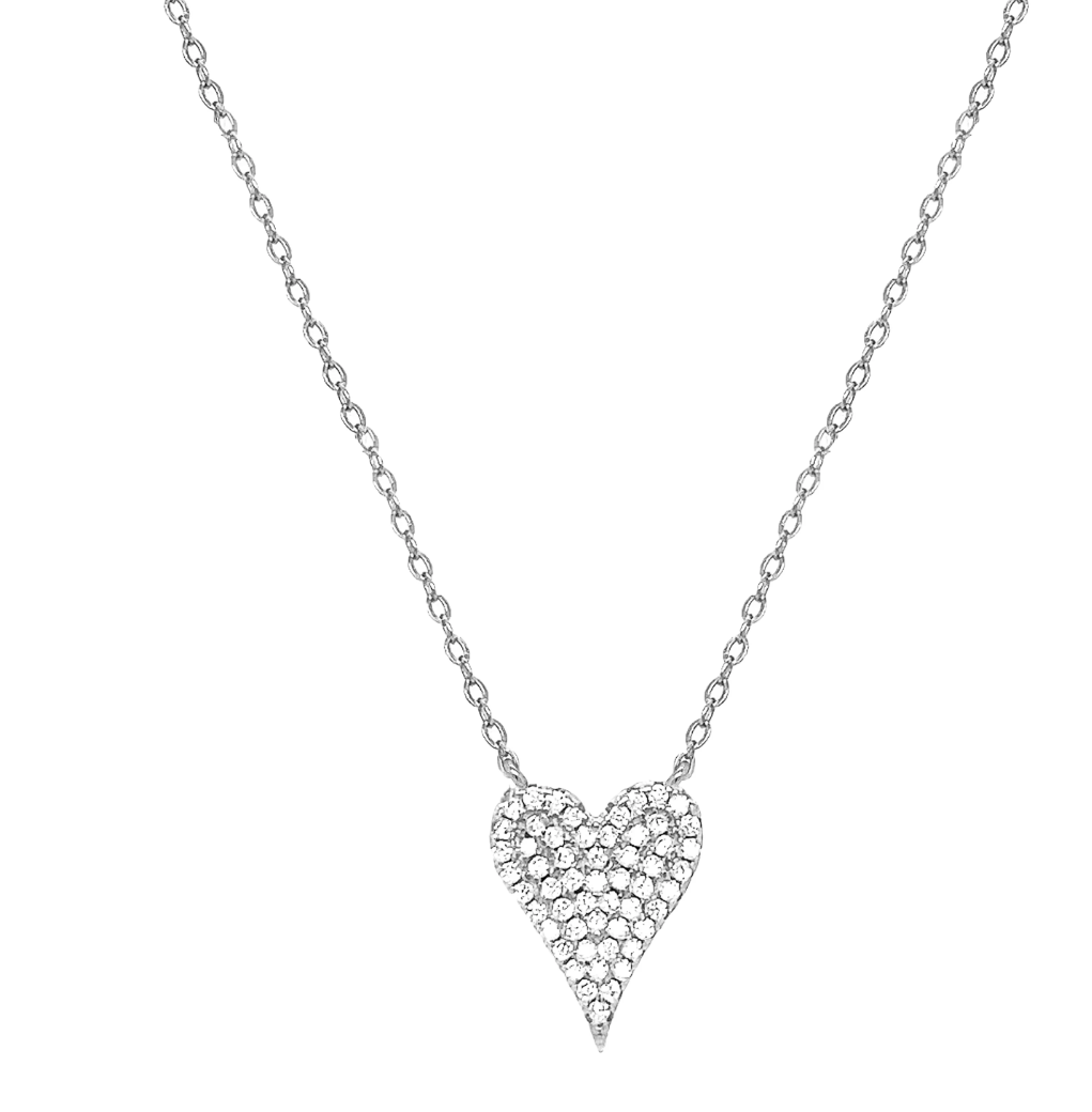 Moissanite Small Heart Necklace