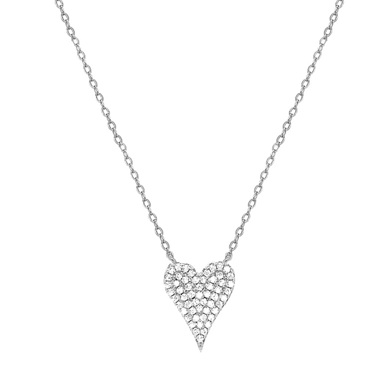 Moissanite Small Heart Necklace