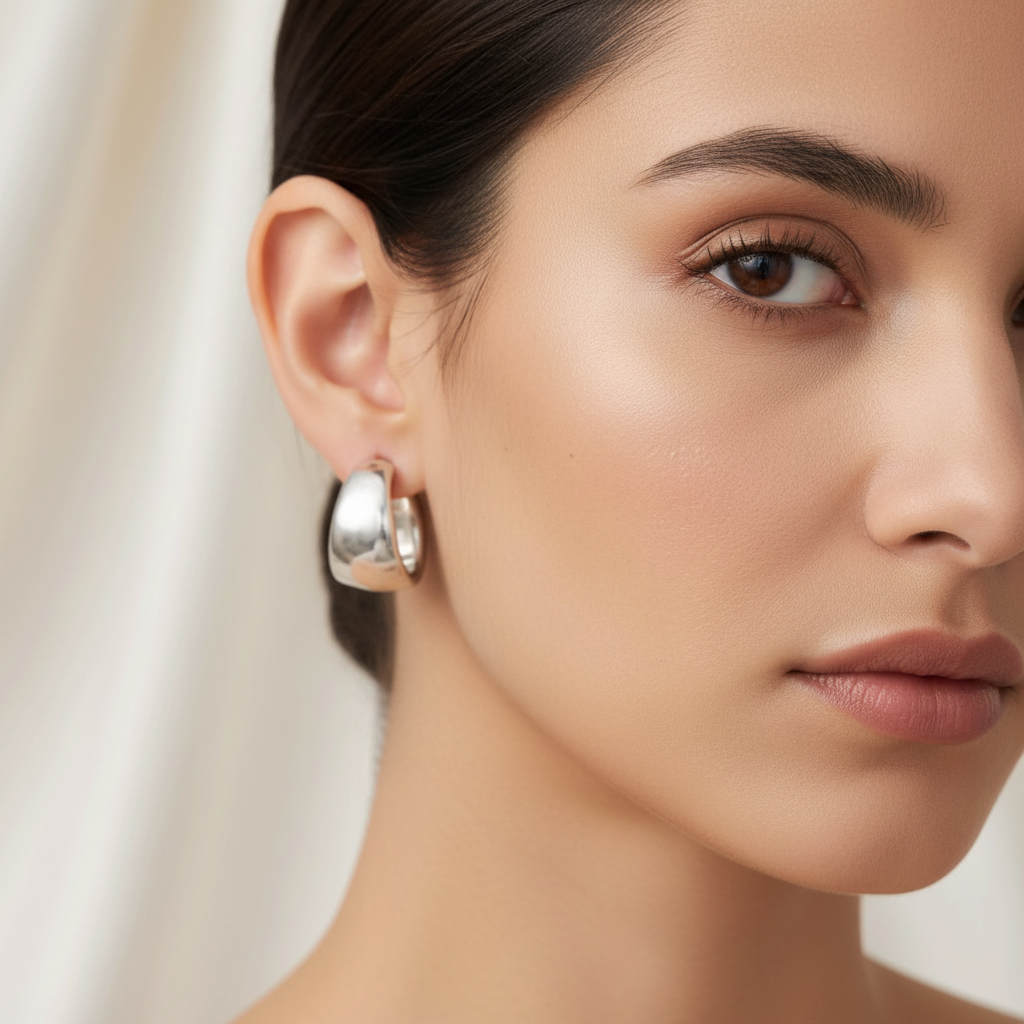 Chunky Hoop Earrings
