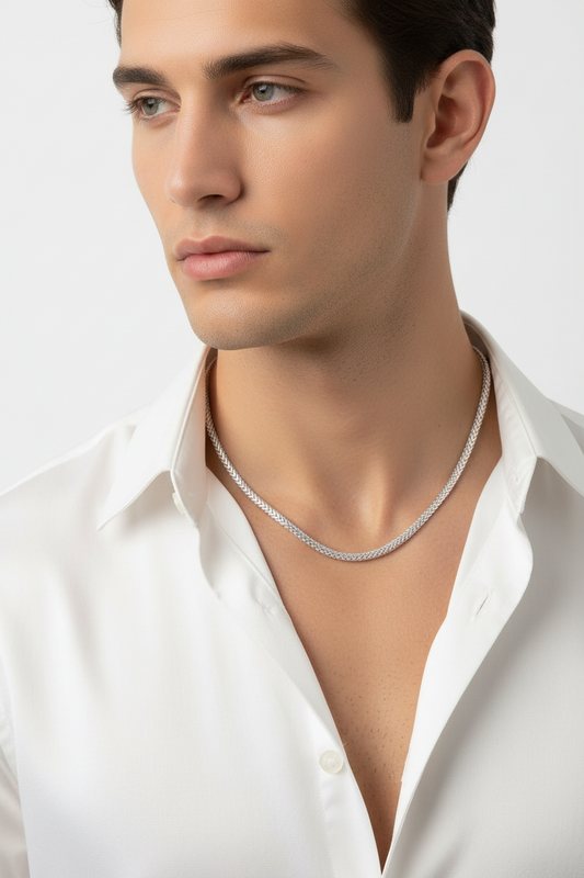 Sterling Silver 925 Basic Oval DC Franco