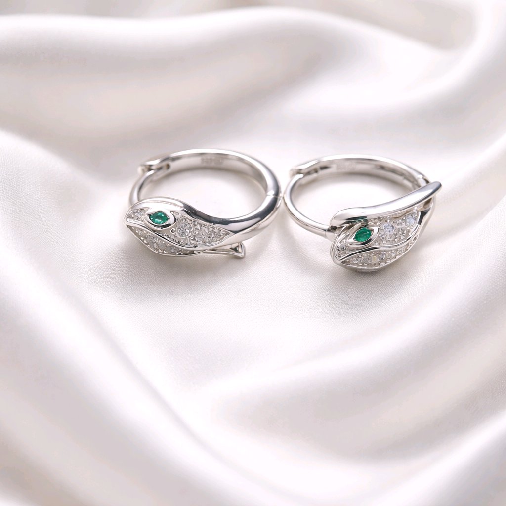 Sneak Hoop Earrings Sterling Silver 925