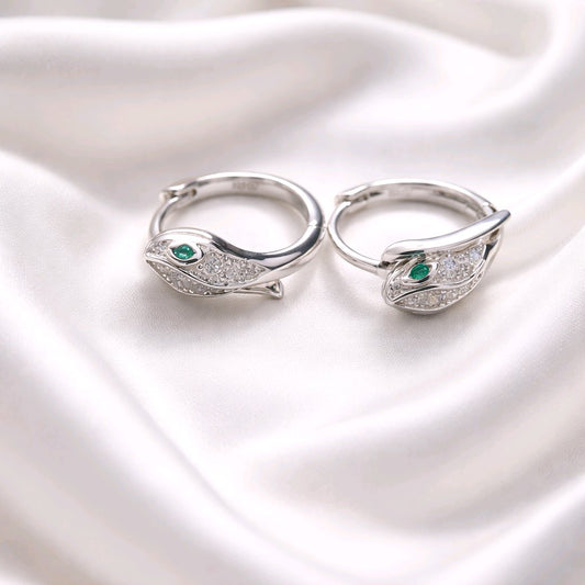 Sneak Hoop Earrings Sterling Silver 925