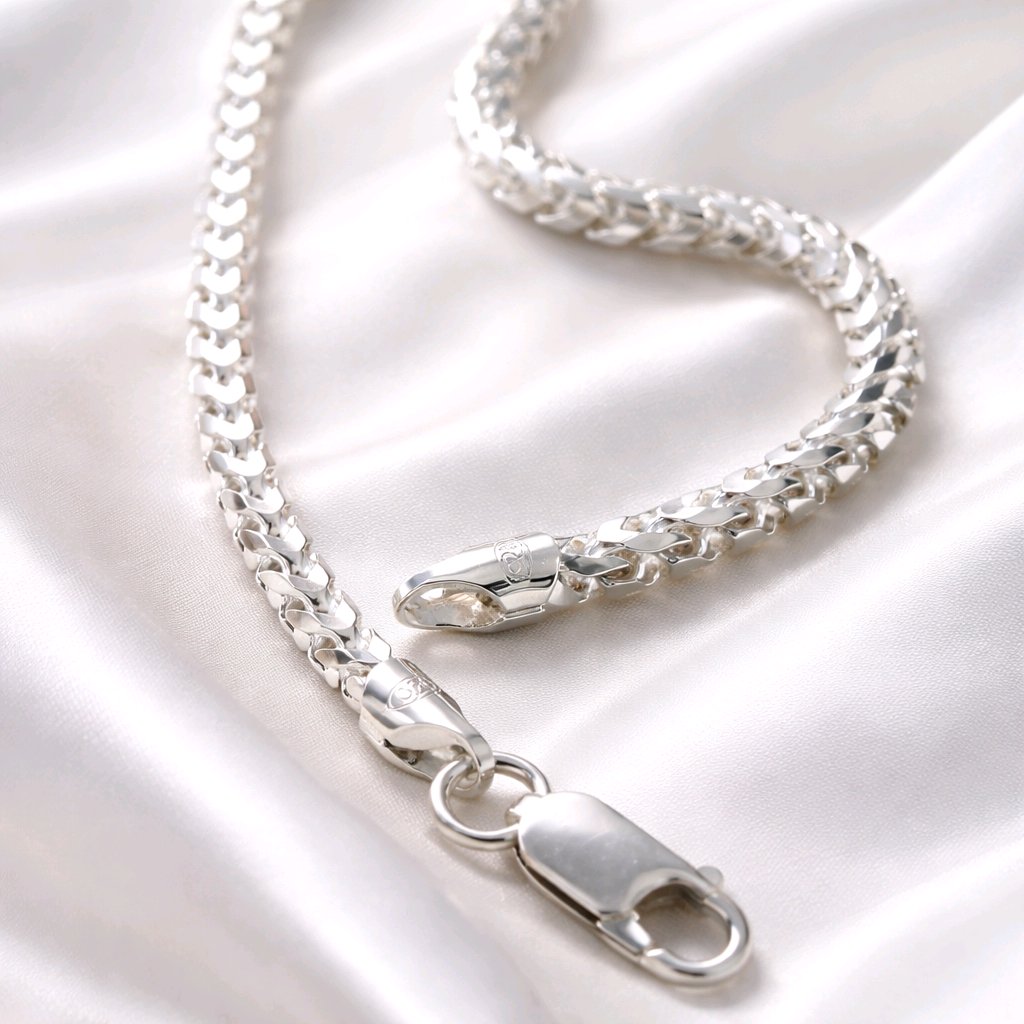 Diamond-Cut Lightning Pendant With Chain