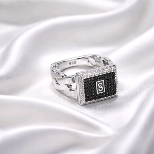 Silver Monaco Ring