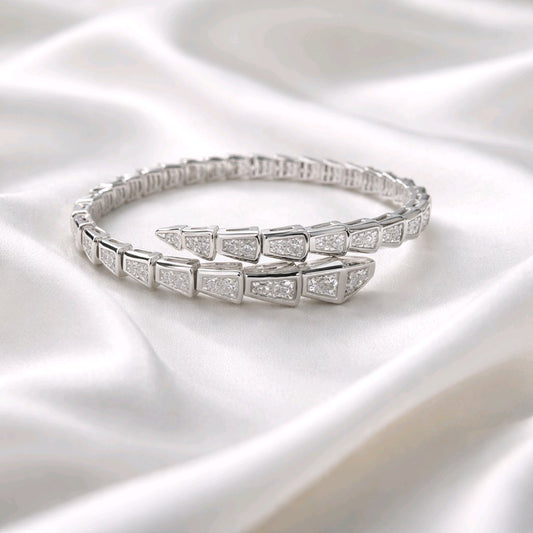 Fairy Style Snake Copper  Zircon Bangle