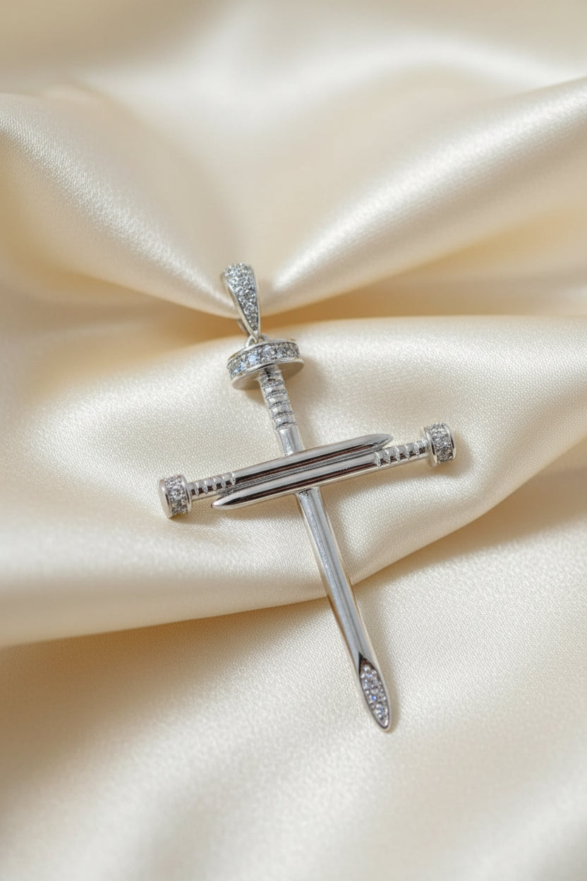 Nail Cross Pendant and Chain