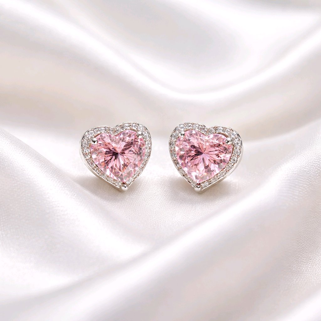 Pink earrings