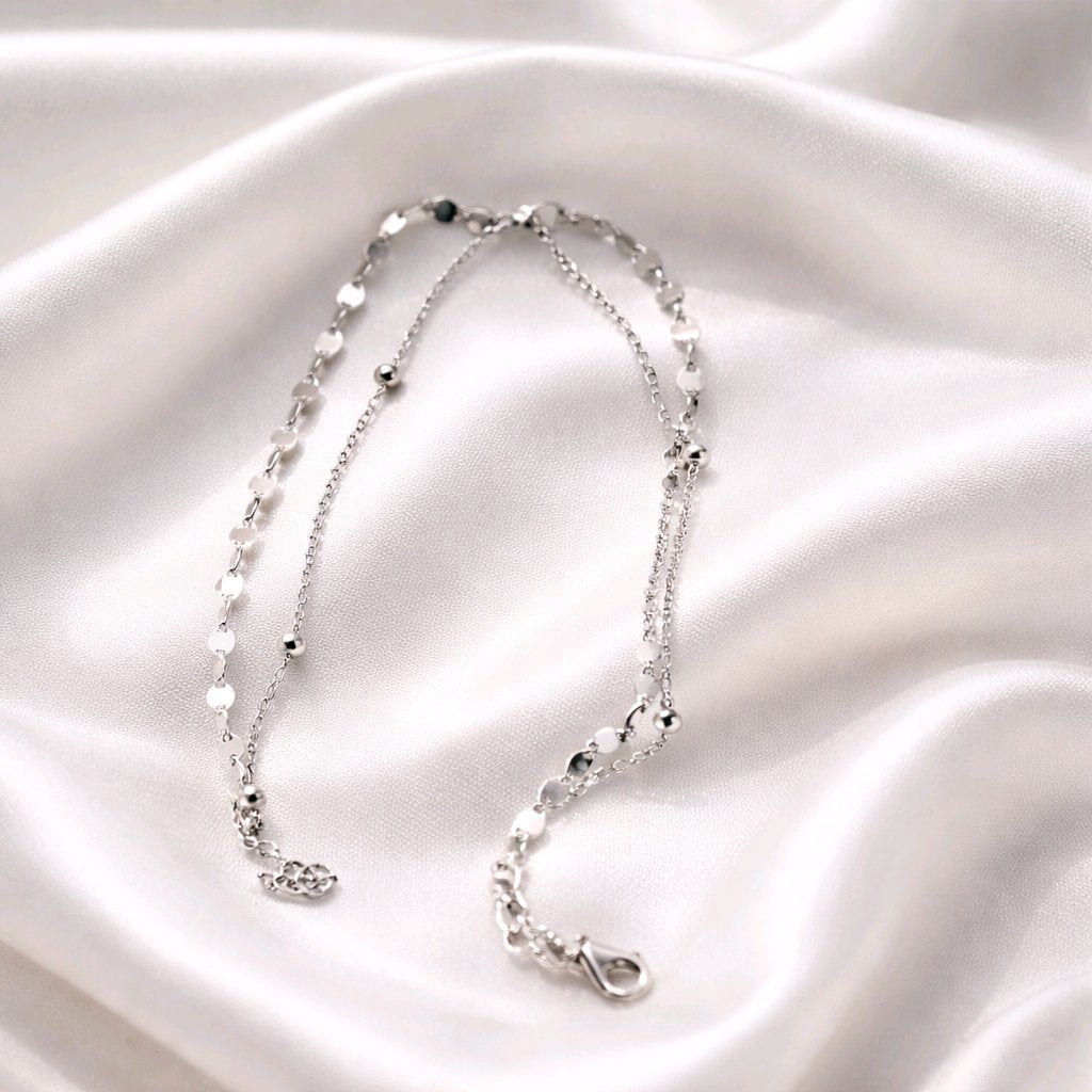 Anklet High Polished 925 Sterling Silver