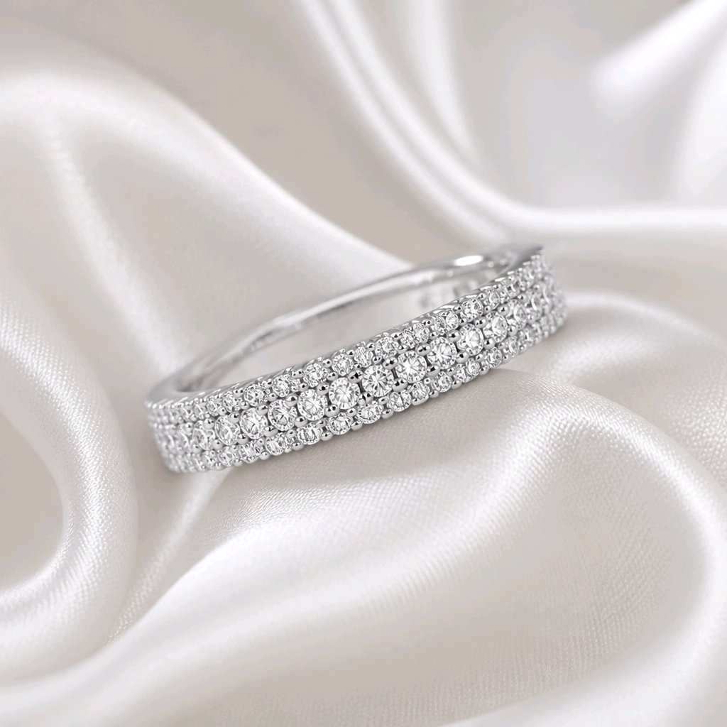 Moissanite Ring Band
